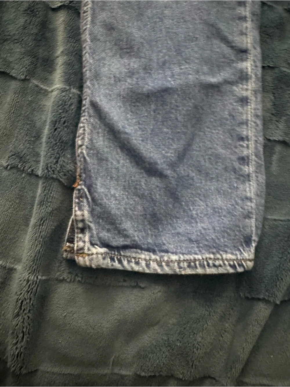 Kids Distressed Blue Denim Jeans - Relaxed Straight Fit